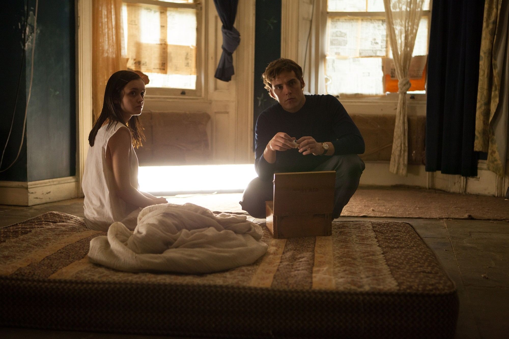 Olivia Cooke stars as Jane Harper and Sam Claflin stars as Brian McNeil in Lionsgate Films' The Quiet Ones (2014)