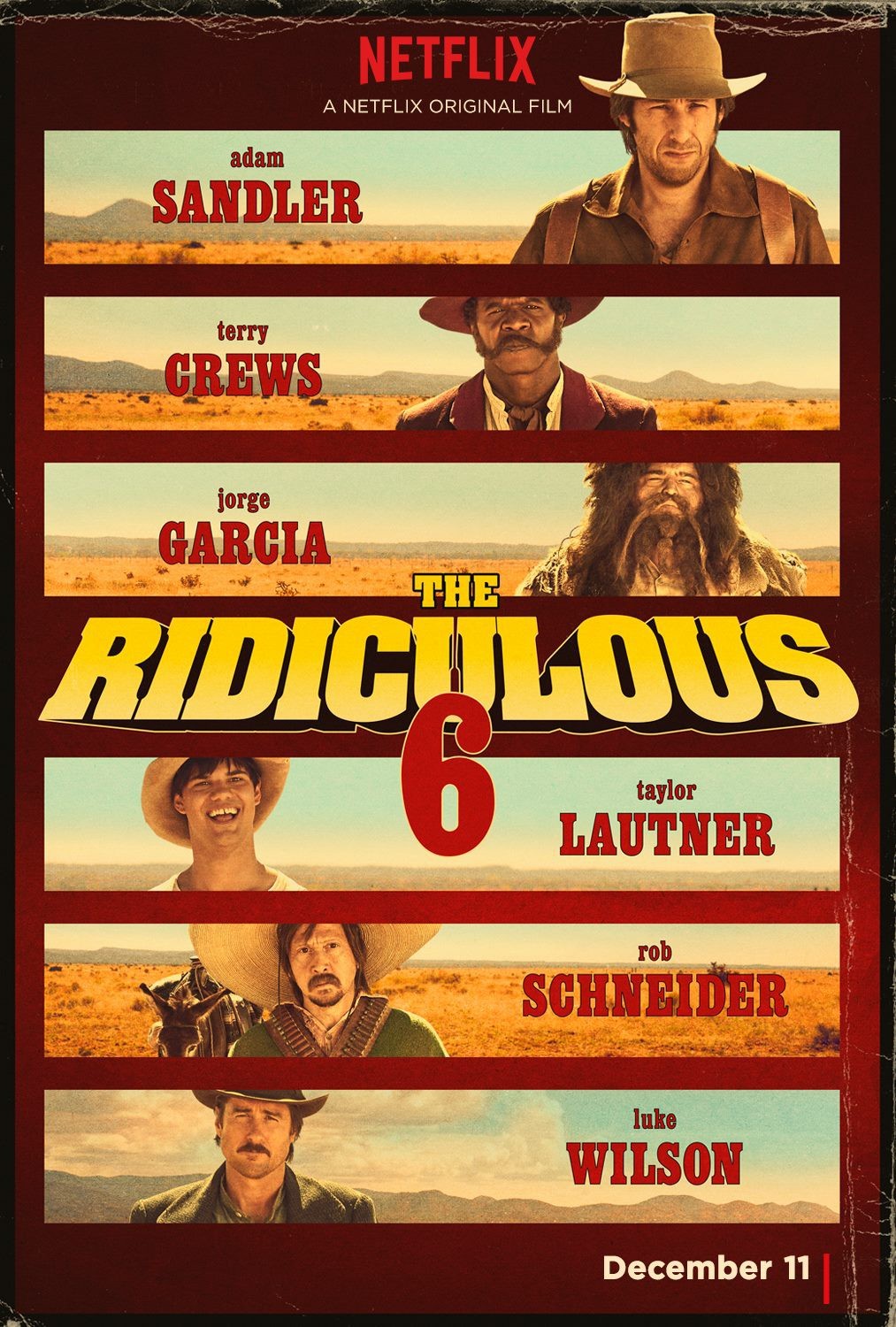 Poster of Netflix's The Ridiculous Six (2015)