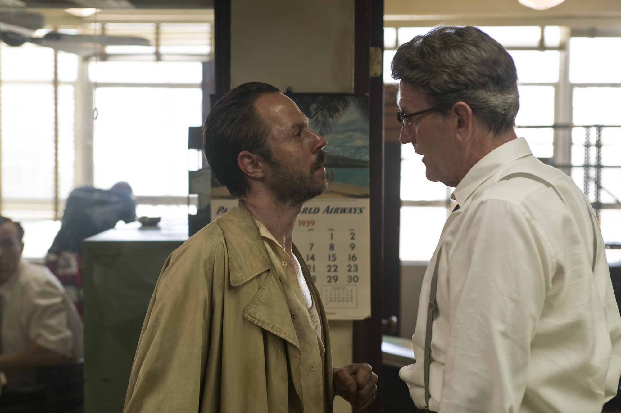 Giovanni Ribisi stars as Moberg and Richard Jenkins stars as Lotterman in FilmDistrict's The Rum Diary (2011)