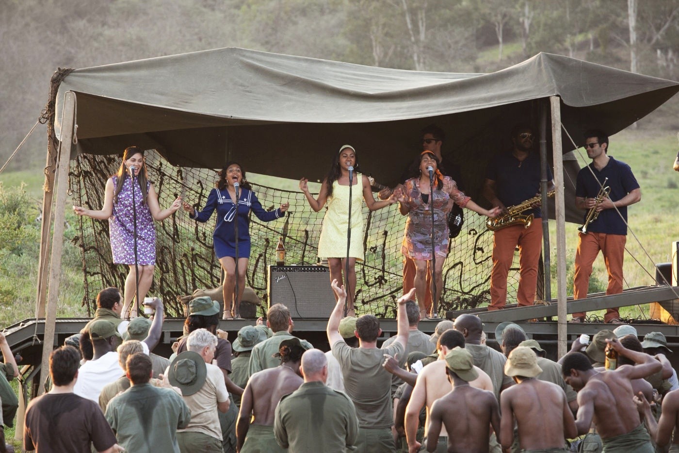 Shari Sebbens, Miranda Tapsell, Jessica Mauboy and Deborah Mailman in The Weinstein Company's The Sapphires (2013)