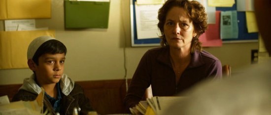 Anthony Keyvan stars as Omar and Melissa Leo stars as Montine in USA Network's The Space Between (2011)