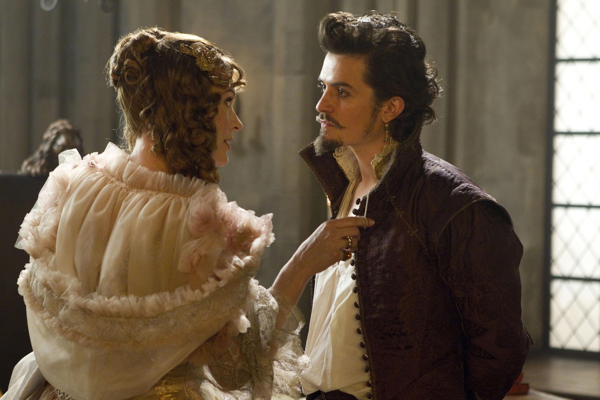 Milla Jovovich stars as M'lady De Winter and Orlando Bloom stars as Duke of Buckingham in Summit Entertainment's The Three Musketeers (2011)