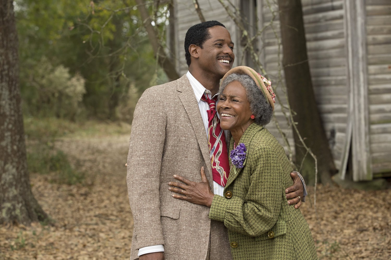 Blair Underwood stars as Ludie Watts and Cicely Tyson stars as Mrs. Watts in Lifetime's The Trip to Bountiful (2014). Photo credit by Bob Mahoney.
