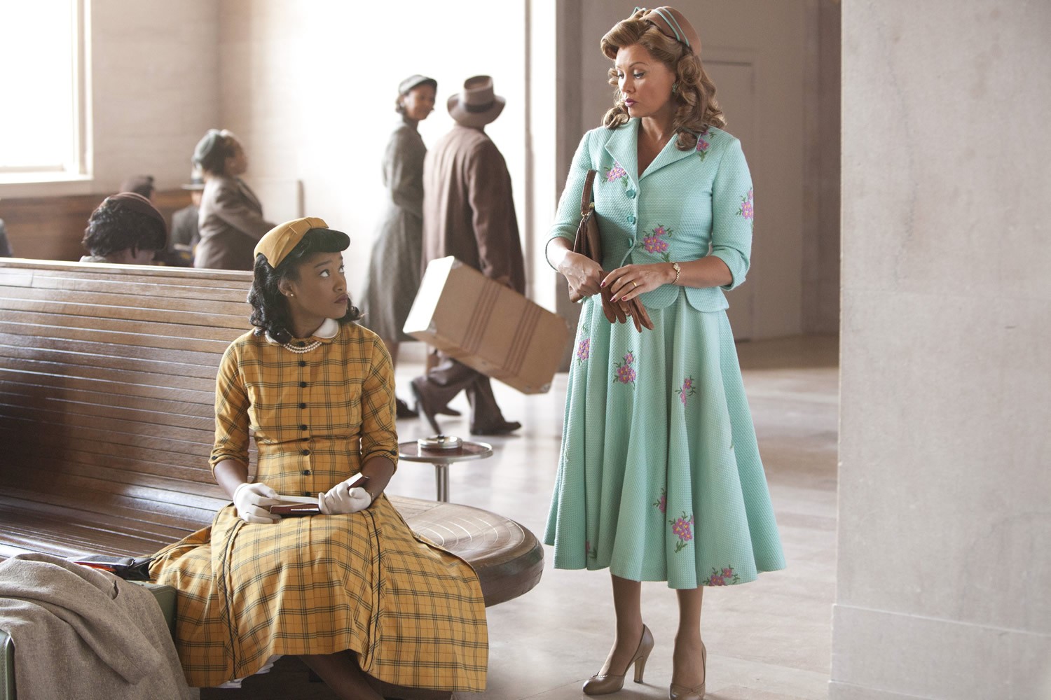 Keke Palmer stars as Thelma and Vanessa Williams stars as Jessie Mae Watts in Lifetime's The Trip to Bountiful (2014). Photo credit by Annette Brown.
