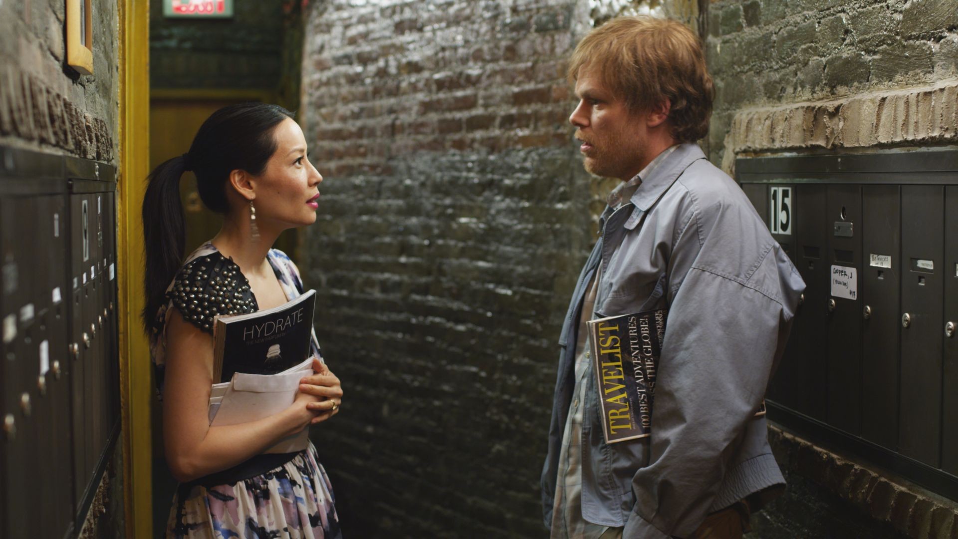 Lucy Liu stars as Andrea and Michael C. Hall stars as Morris Bliss in Variance Films' The Trouble with Bliss (2012)