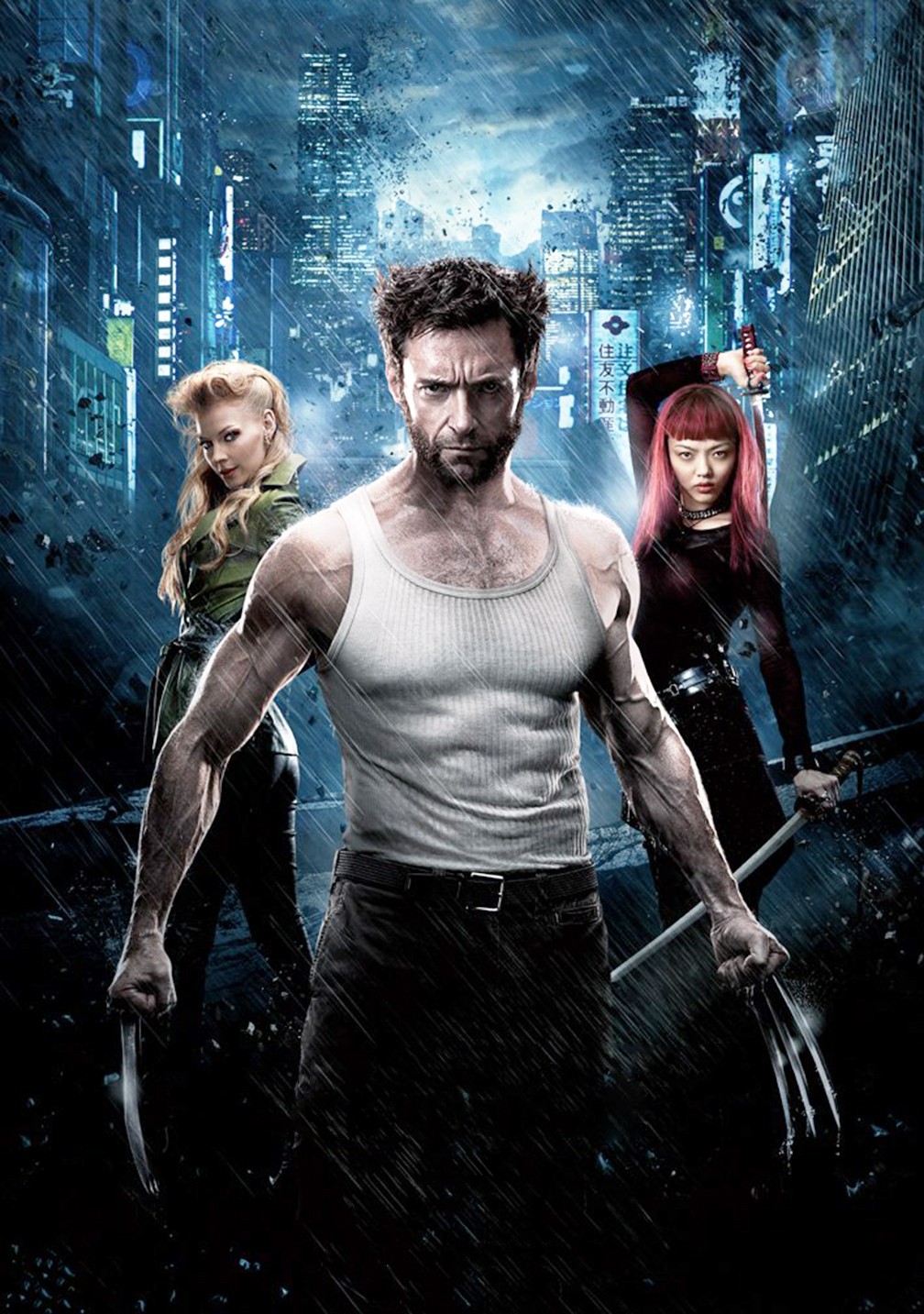 Svetlana Khodchenkova, Hugh Jackman and Rila Fukushima in 20th Century Fox's The Wolverine (2013)