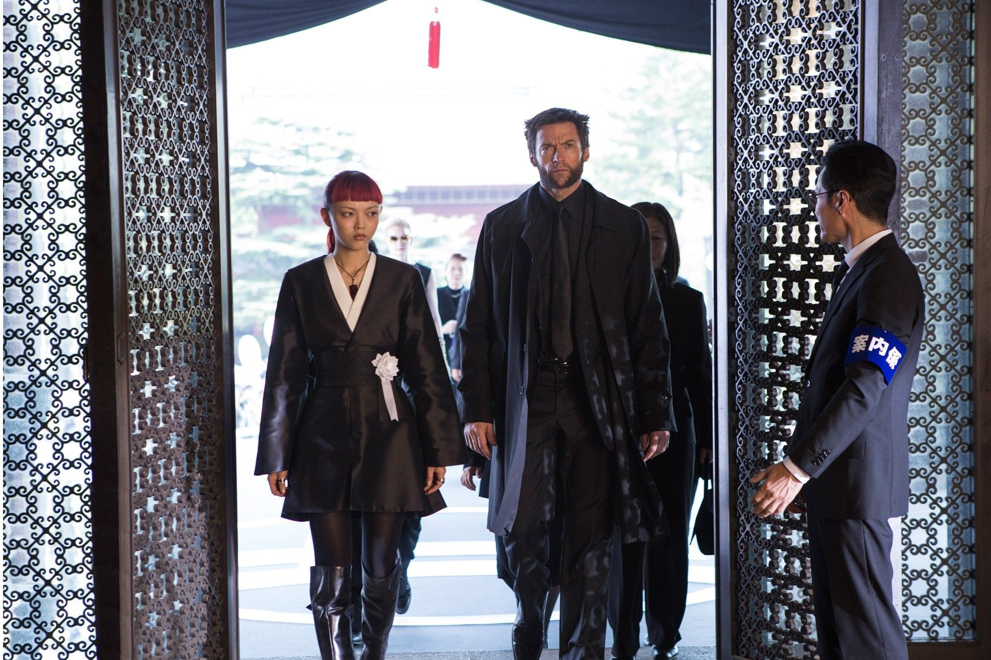 Rila Fukushima stars as Yukio and Hugh Jackman stars as Logan/Wolverine in 20th Century Fox's The Wolverine (2013). Photo credit by James Fisher.