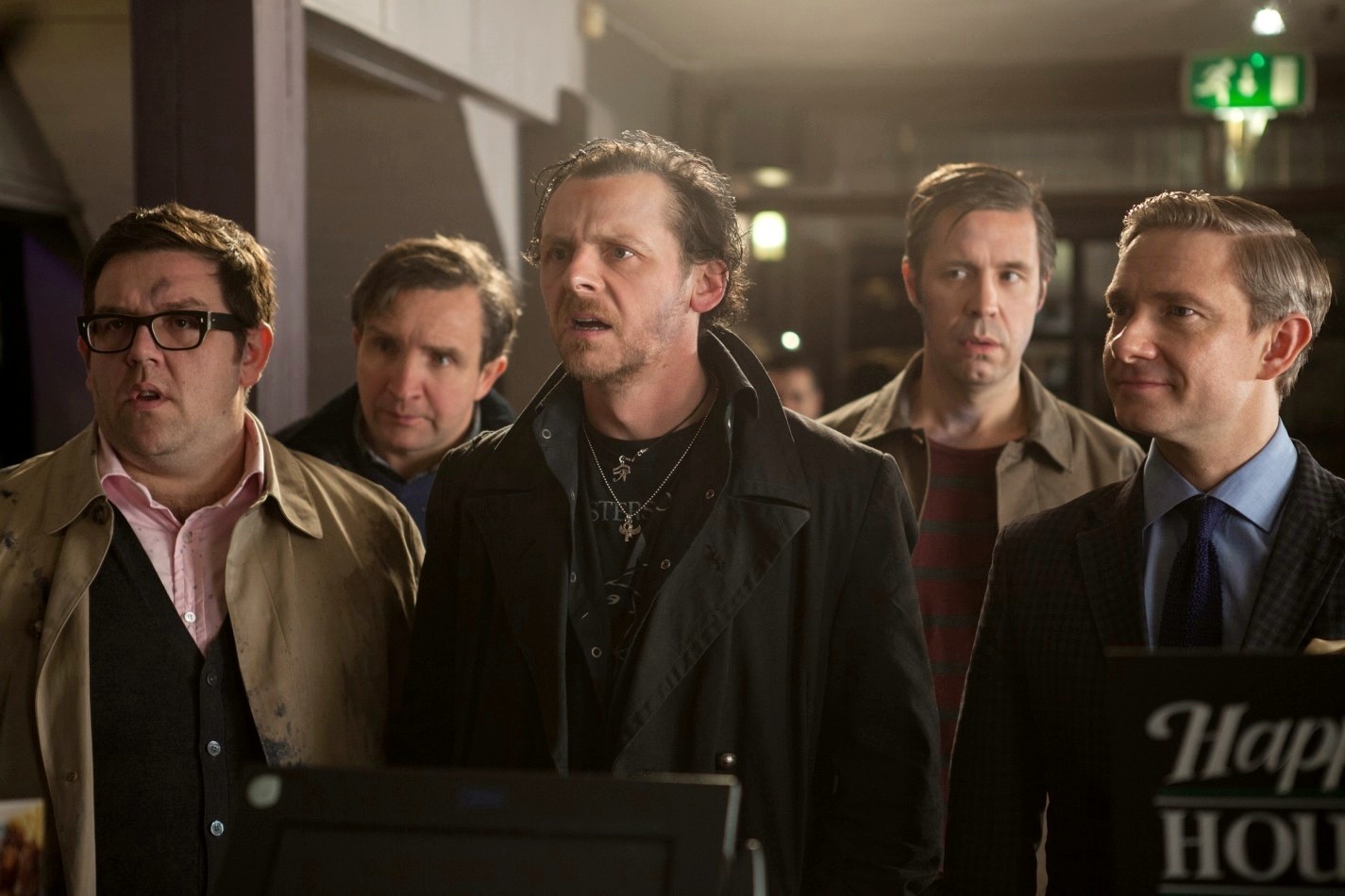 Nick Frost, Eddie Marsan, Simon Pegg, Paddy Considine and Martin Freeman in Focus Features' The World's End (2013)