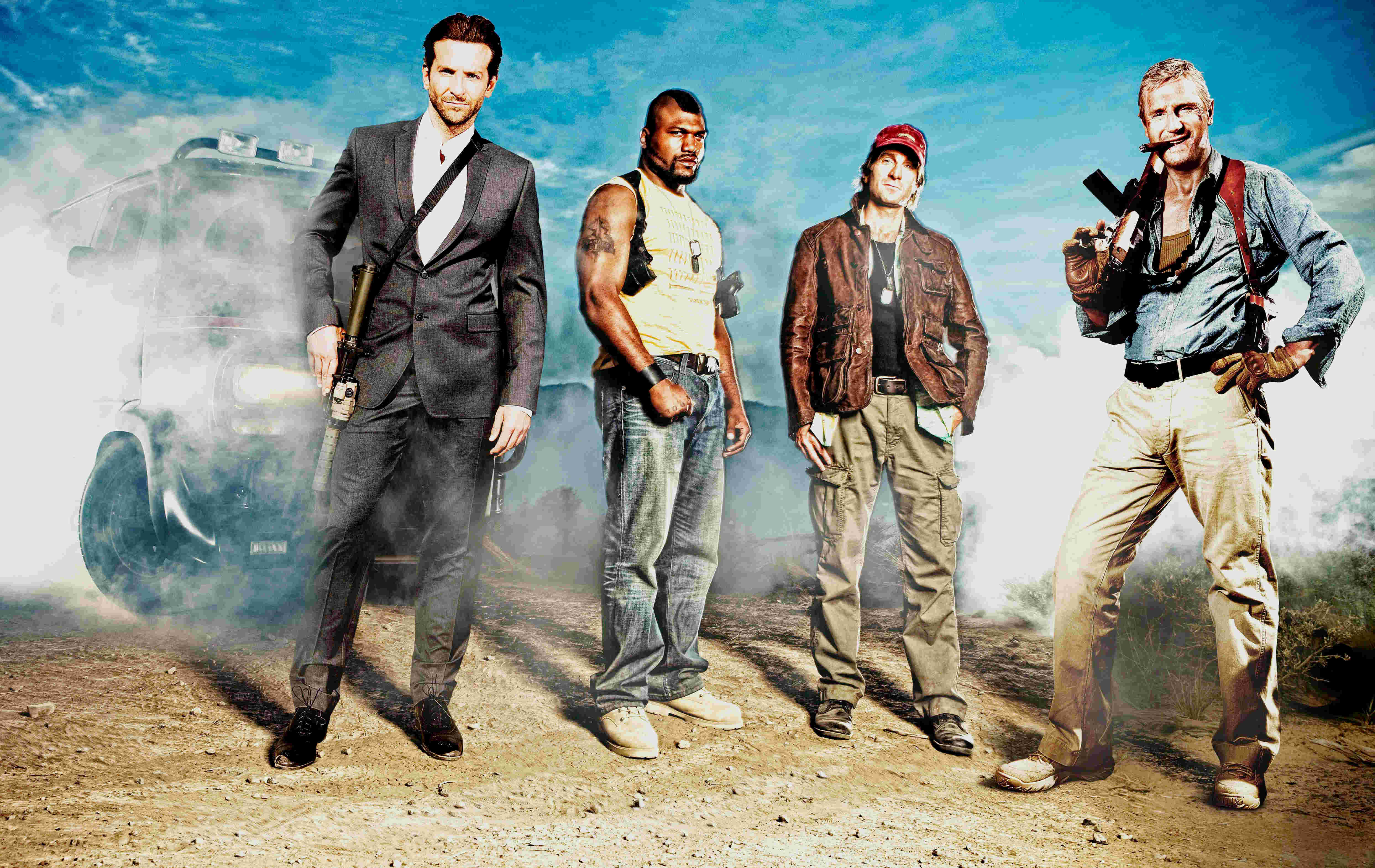 Bradley Cooper, Quinton Jackson, Sharlto Copley and Liam Neeson in The 20th Century Fox's The A-Team (2010)