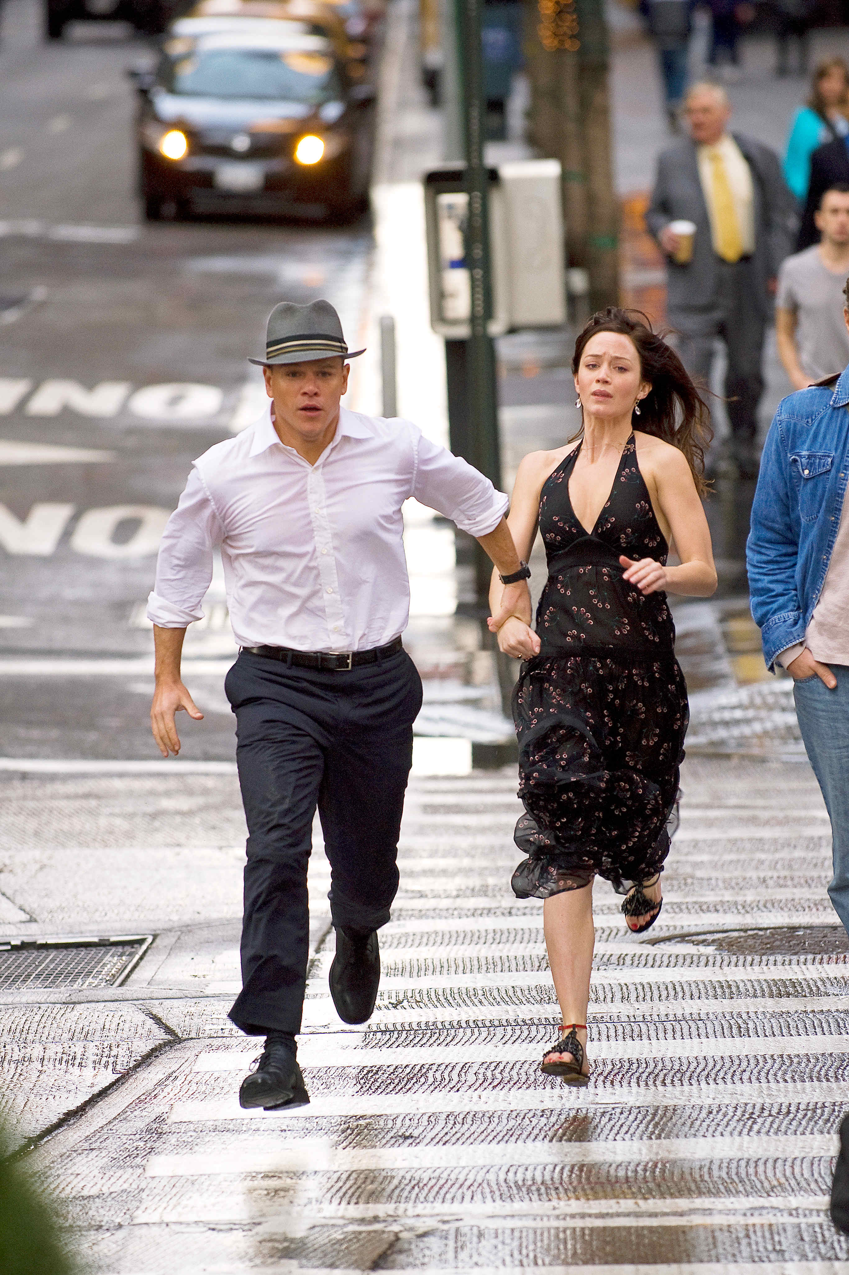 Matt Damon stars as David Norris and Emily Blunt stars as Elise Sellas in Universal Pictures' The Adjustment Bureau (2011)