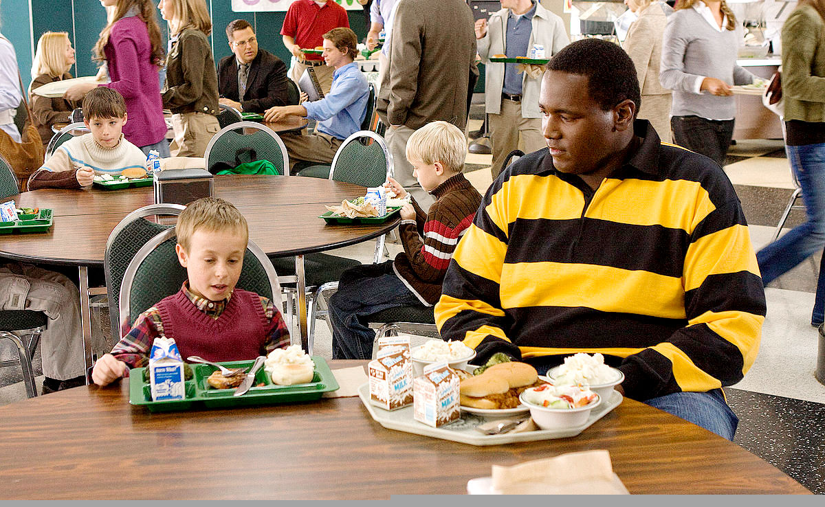 Jae Head stars as S.J. and Quinton Aaron stars as Michael Oher in The 20th Century Fox's The Blind Side (2009)