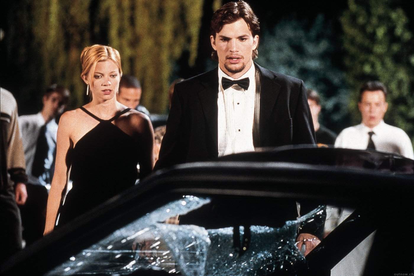 Ashton Kutcher and Amy Smart in New Line Cinema' The Butterfly Effect (2004)