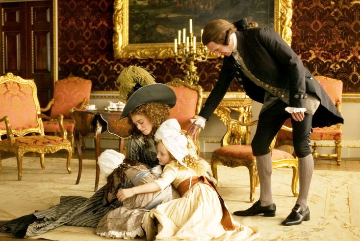 Keira Knightley stars as Georgiana Spencer, the Duchess of Devonshire and Ralph Fiennes stars as Duke of Devonshire in Paramount Vantage's The Dutchess (2008)