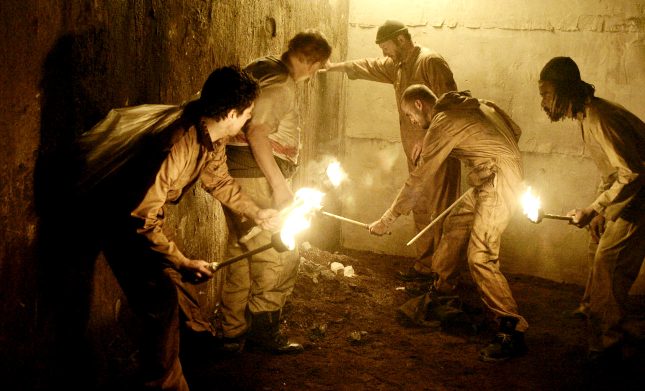 Dominic Cooper, Brian Cox, Liam Cunningham, Joseph Fiennes and Seu Jorge in IFC Films' The Escapist (2009)