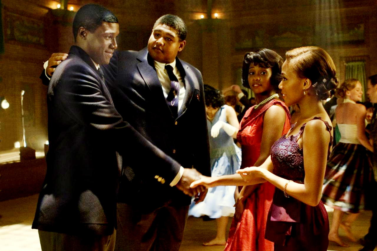 Rob Brown, Omar Benson Miller and Linara Washington in Universal Pictures' The Express (2008)