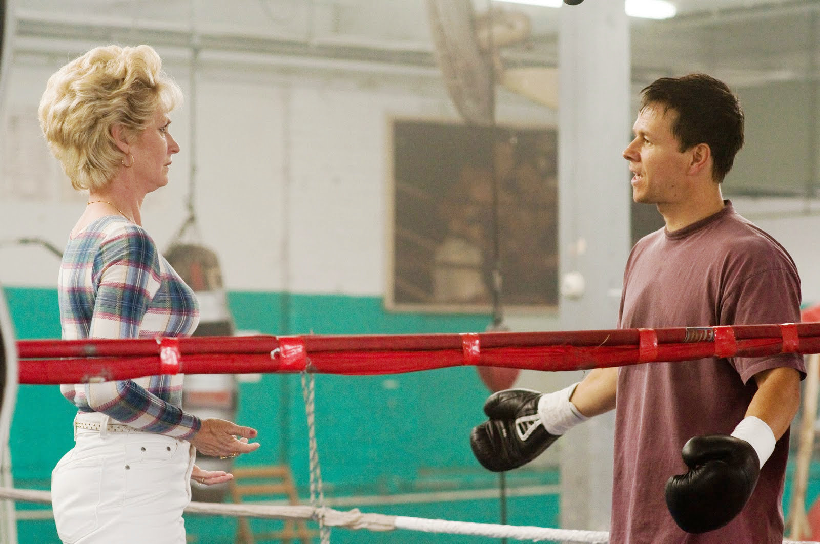 Melissa Leo stars as Alice and Mark Wahlberg stars as 'Irish' Mickey in Paramount Pictures' The Fighter (2010)