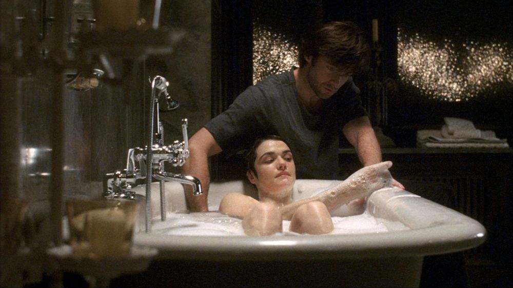 Hugh Jackman as Tom Verde and Rachel Weisz as Izzi in Warner Bros. Pictures' The Fountain (2006)