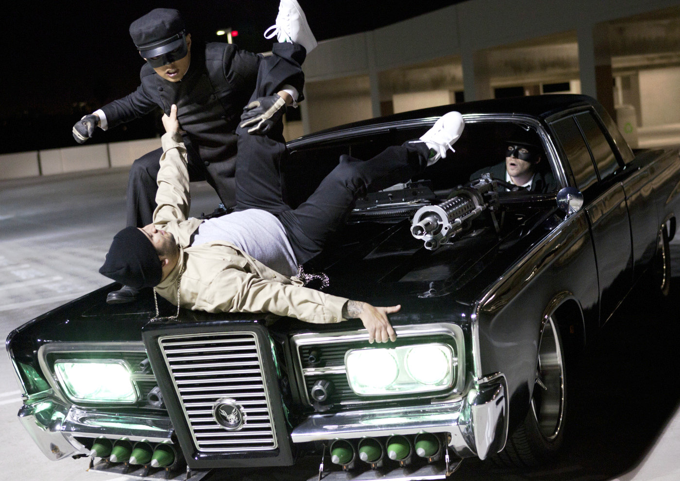 Jay Chou stars as Kato and Seth Rogen stars as Britt Reid in Columbia Pictures' The Green Hornet (2011)