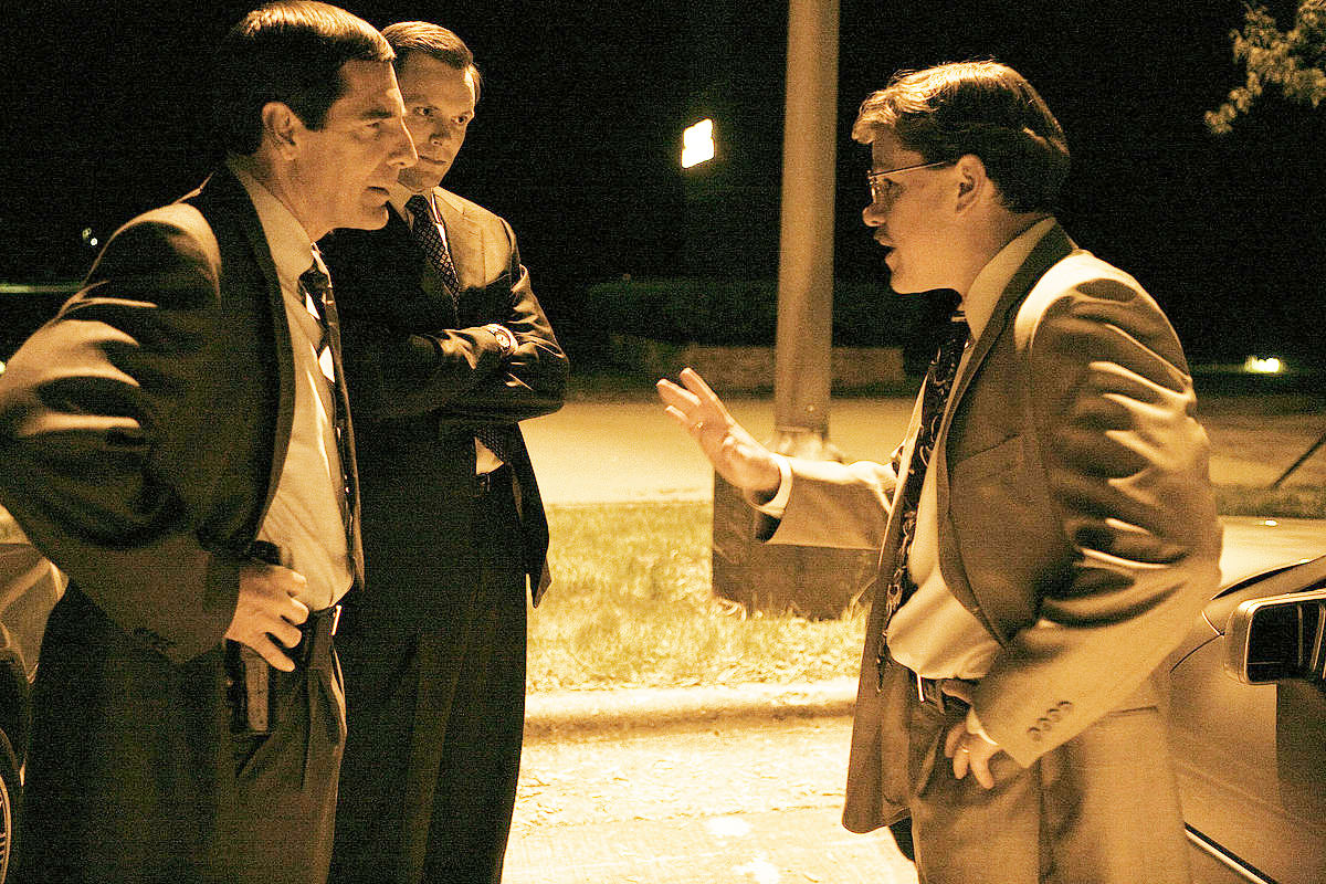 Scott Bakula, Joel McHale and Matt Damon in Warner Bros. Pictures' The Informant! (2009)