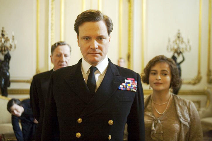 Geoffrey Rush, Colin Firth and Helena Bonham Carter in The Weinstein Company's The King's Speech (2010)