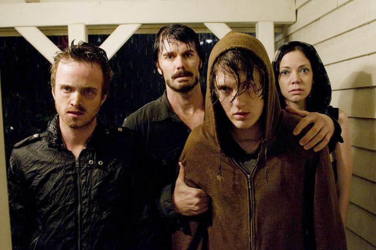Aaron Paul, Garret Dillahunt, Spencer Treat Clark and Riki Lindhome in Rogue Pictures' The Last House on the Left (2009)