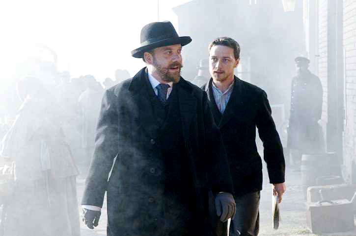 Paul Giamatti stars as Vladimir Chertkov and James McAvoy stars as Valentin Bulgakov in Sony Pictures Classics' The Last Station (2009)