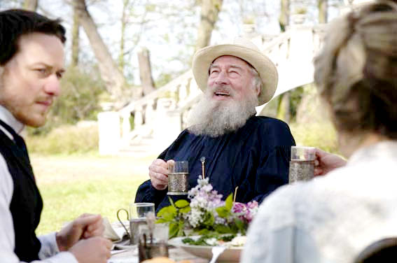 James McAvoy stars as Valentin Bulgakov and Christopher Plummer stars as Leo Tolstoy in Sony Pictures Classics' The Last Station (2009)