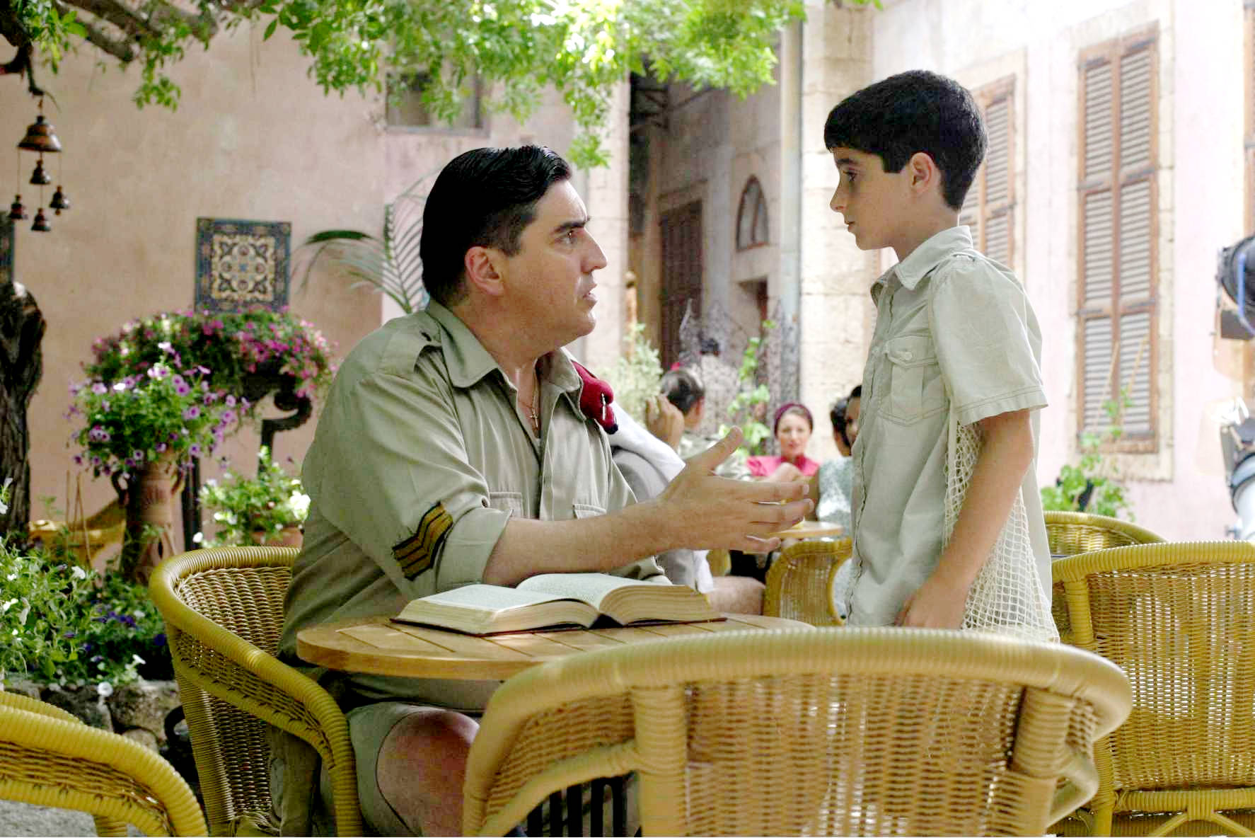 Alfred Molina stars as Dunlop and Ido Port stars as Proffy in Regent Releasing's The Little Traitor (2009). Photo credit by Yoni Hamenachem.