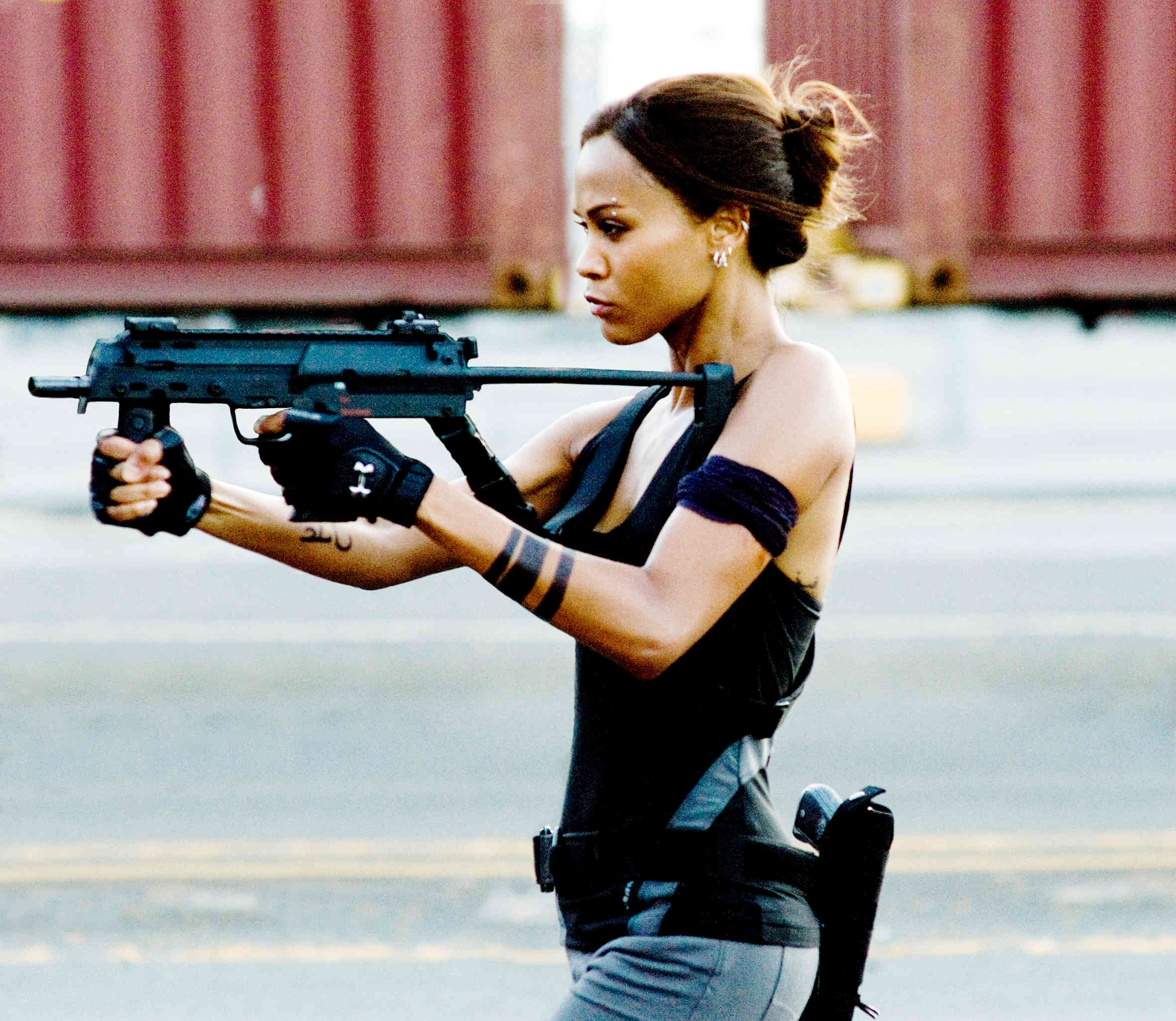 Zoe Saldana stars as Aisha in Warner Bros. Pictures' The Losers (2010)