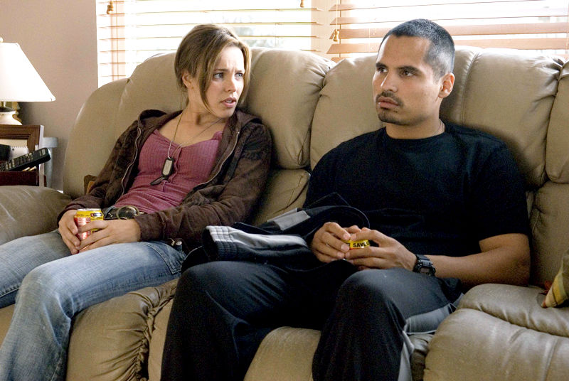 Rachel McAdams stars as Colee and Michael Pena stars as TK in Lionsgate Films' The Lucky Ones (2008)