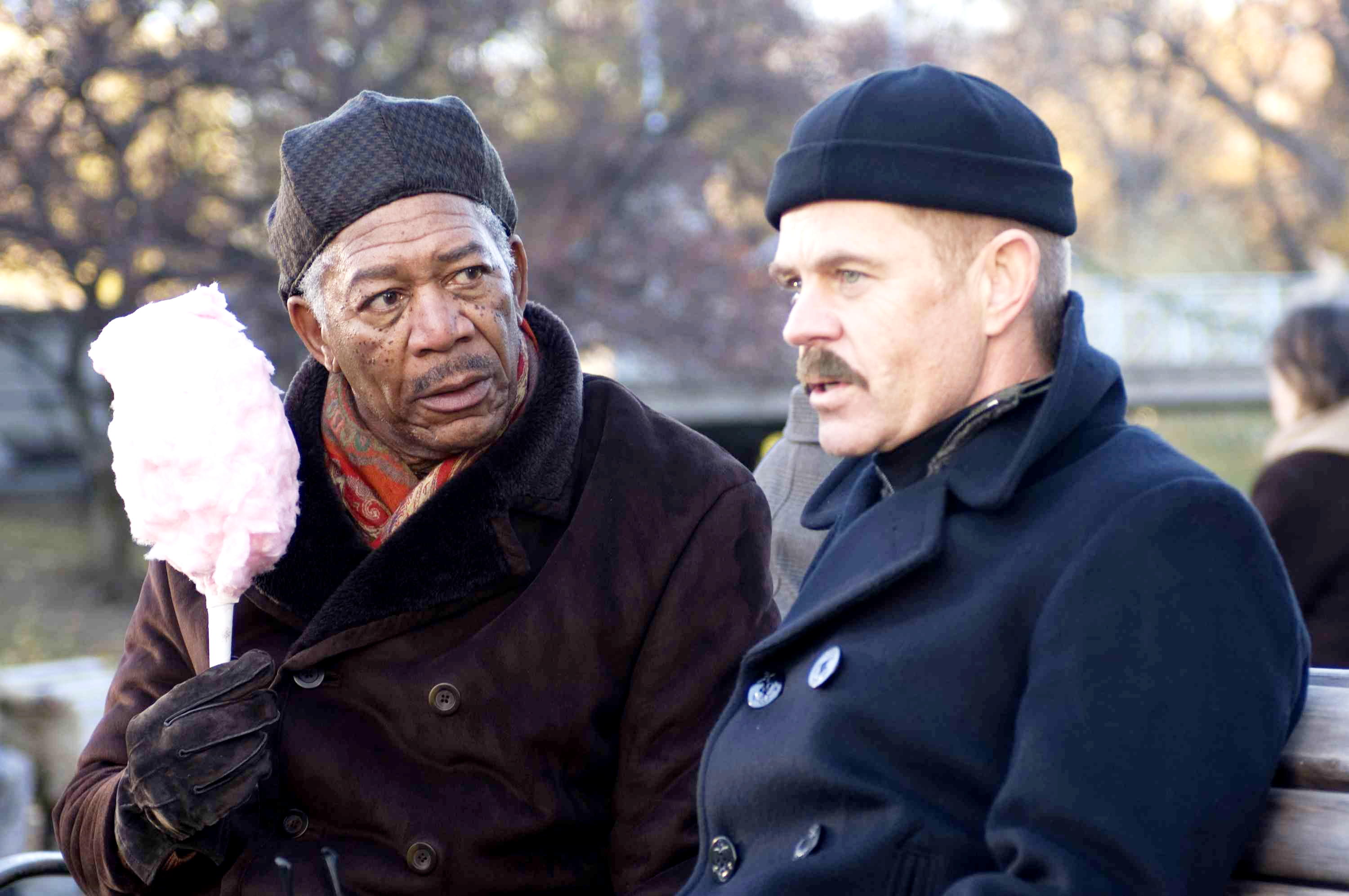Morgan Freeman stars as Charles and William H. Macy stars as George in Sony Pictures Home Entertainment's The Maiden Heist (2009)