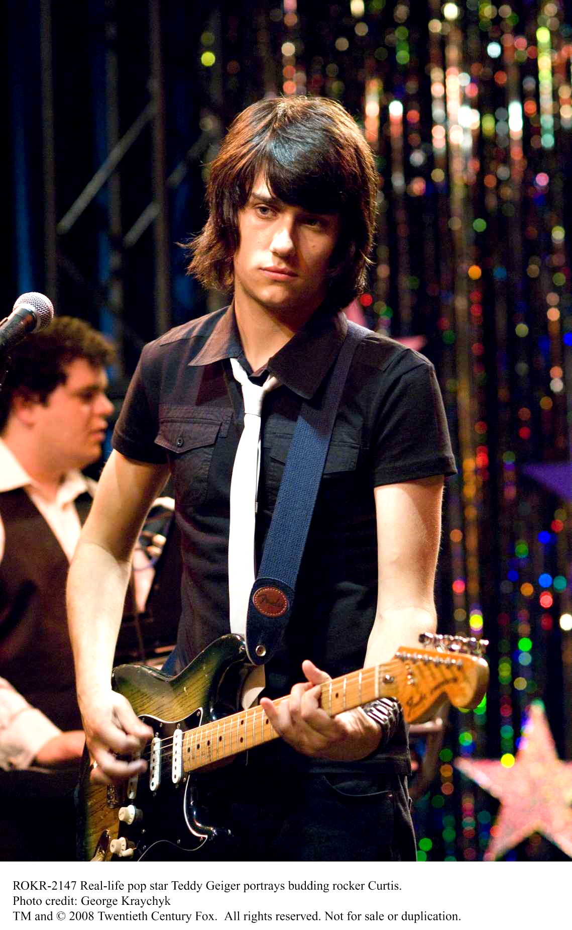 Teddy Geiger stars as Curtis in 20th Century Fox's The Rocker (2008). Photo credit by George Kraychyk.