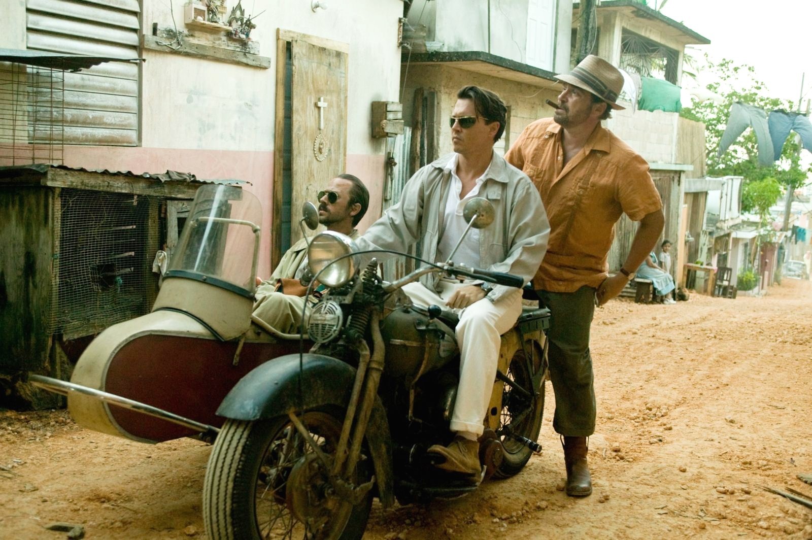 Johnny Depp, Michael Rispoli and Giovanni Ribisi in FilmDistrict's The Rum Diary (2011)