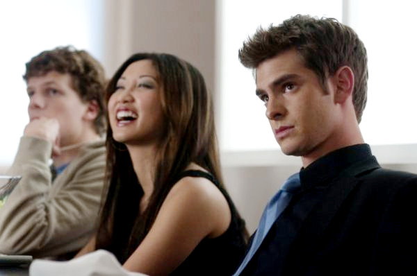 Andrew Garfield, Brenda Song and Jesse Eisenberg in Columbia Pictures' The Social Network (2010)