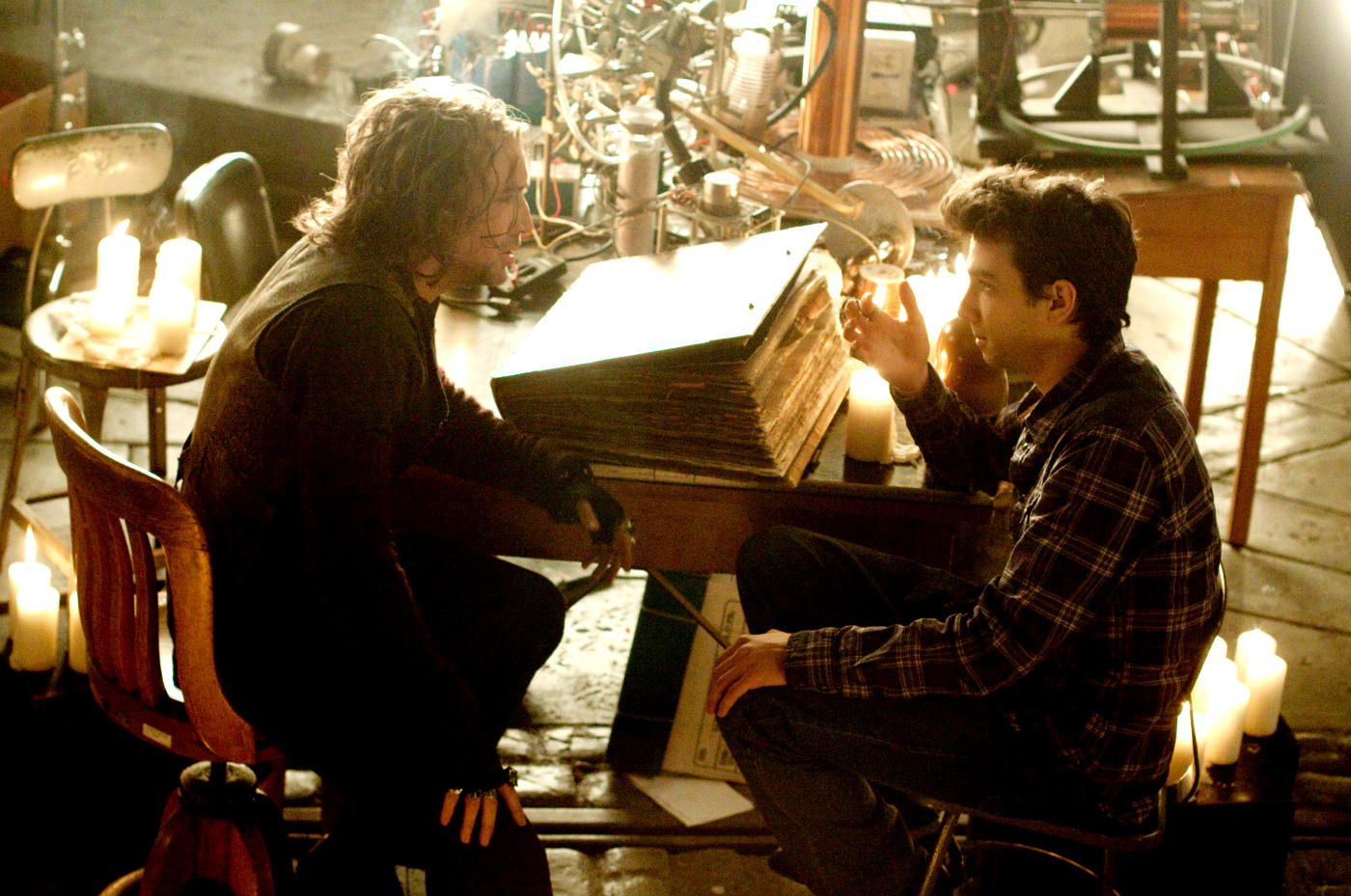 Nicolas (Balthazar Blake) and Jay Baruchel in Walt Disney Pictures' The Sorcerer's Apprentice (2010)