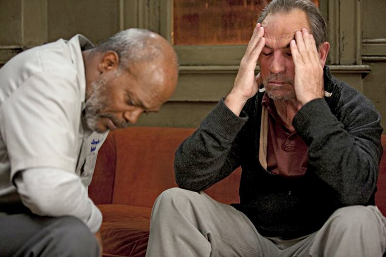 Samuel L. Jackson and Tommy Lee Jones in HBO Films' The Sunset Limited (2011)