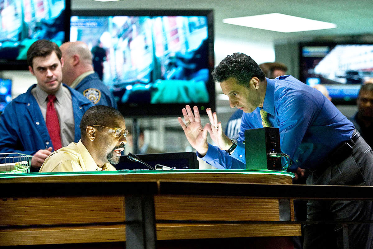 Denzel Washington stars as Walter Garber and John Turturro stars as Camonetti in Columbia Pictures' The Taking of Pelham 123 (2009)