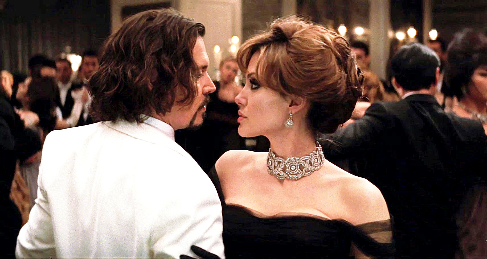 Johnny Depp stars as Frank Taylor and Angelina Jolie stars as Elise in Columbia Pictures' The Tourist (2010)