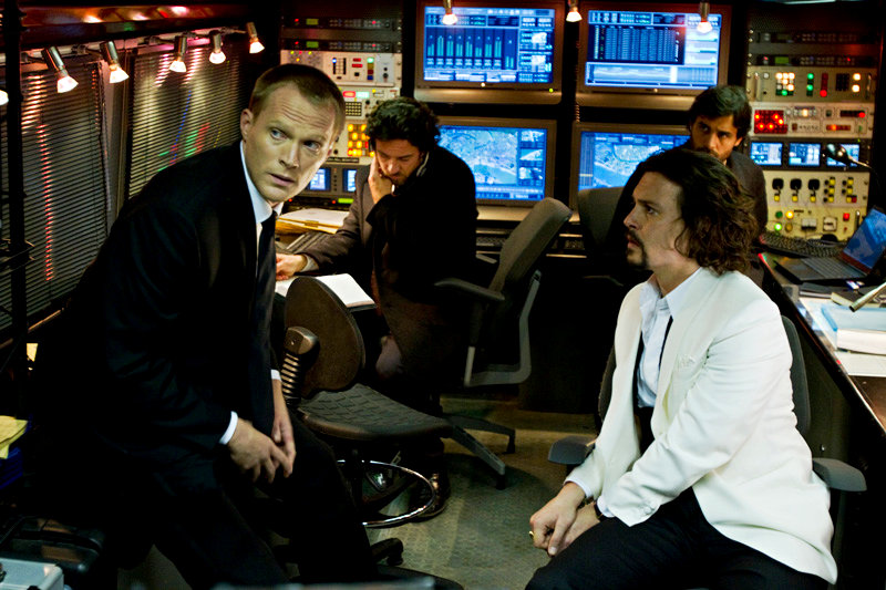 Paul Bettany stars as Acheson and Johnny Depp stars as Frank Taylor in Columbia Pictures' The Tourist (2010)