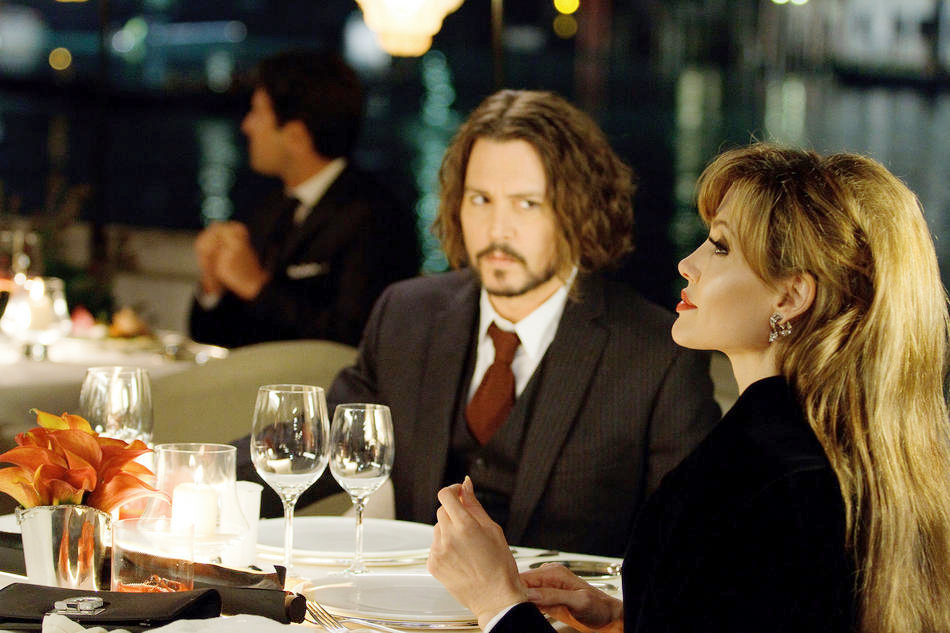 Johnny Depp stars as Frank Taylor and Angelina Jolie stars as Elise in Columbia Pictures' The Tourist (2010)