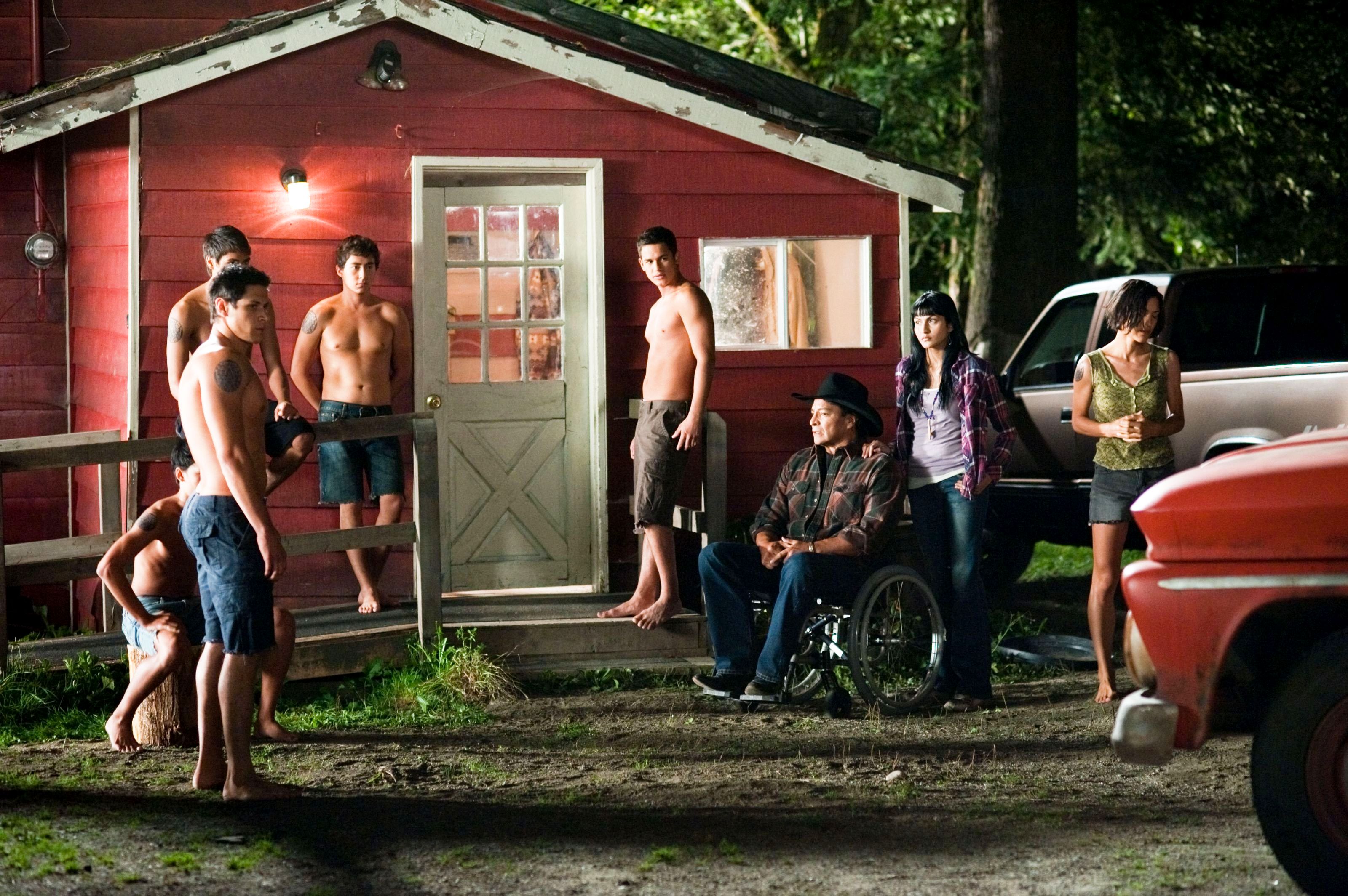 Bil Birmingham, Tyson Houseman, Alex Meraz, Julia Jones and Taylor Lautner in Summit Entertainment's The Twilight Saga's Eclipse (2010)