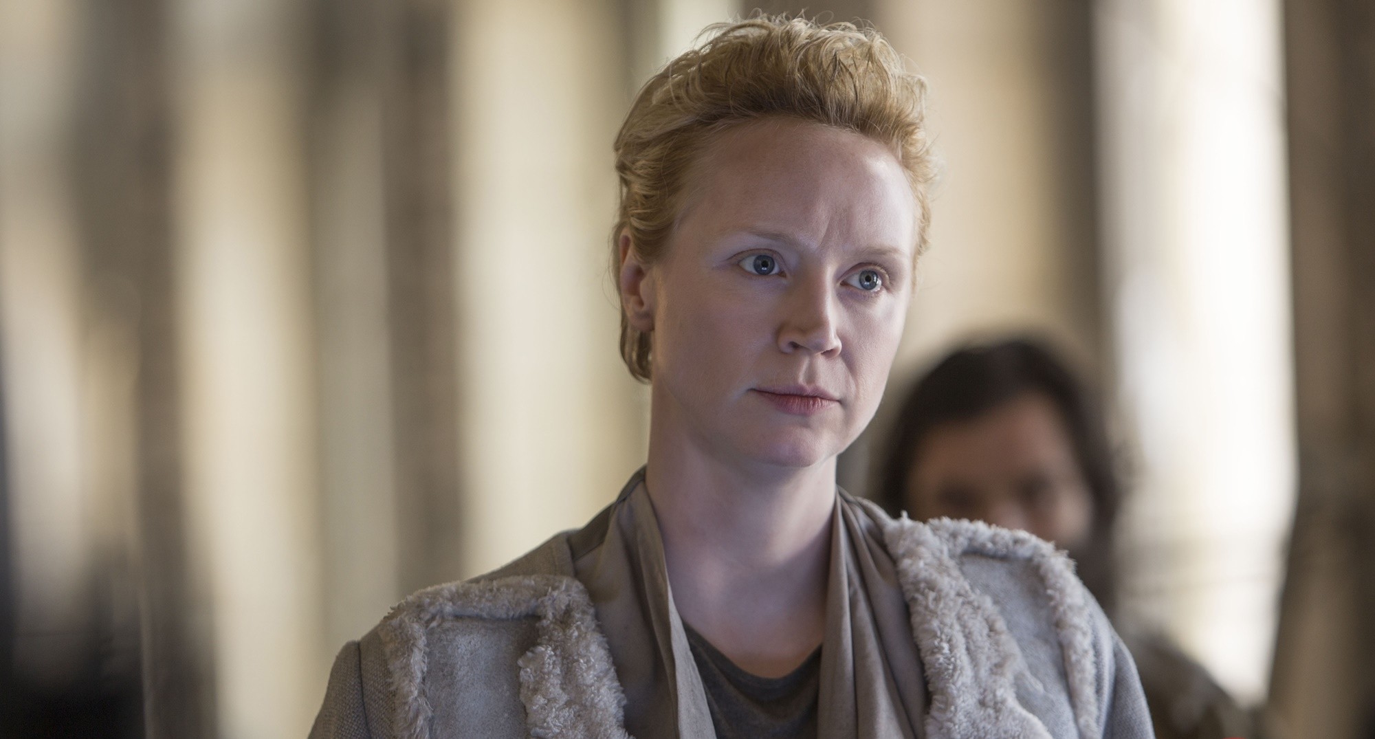 Gwendoline Christie stars as Commander Lyme in Lionsgate Films' The Hunger Games: Mockingjay, Part 2 (2015)