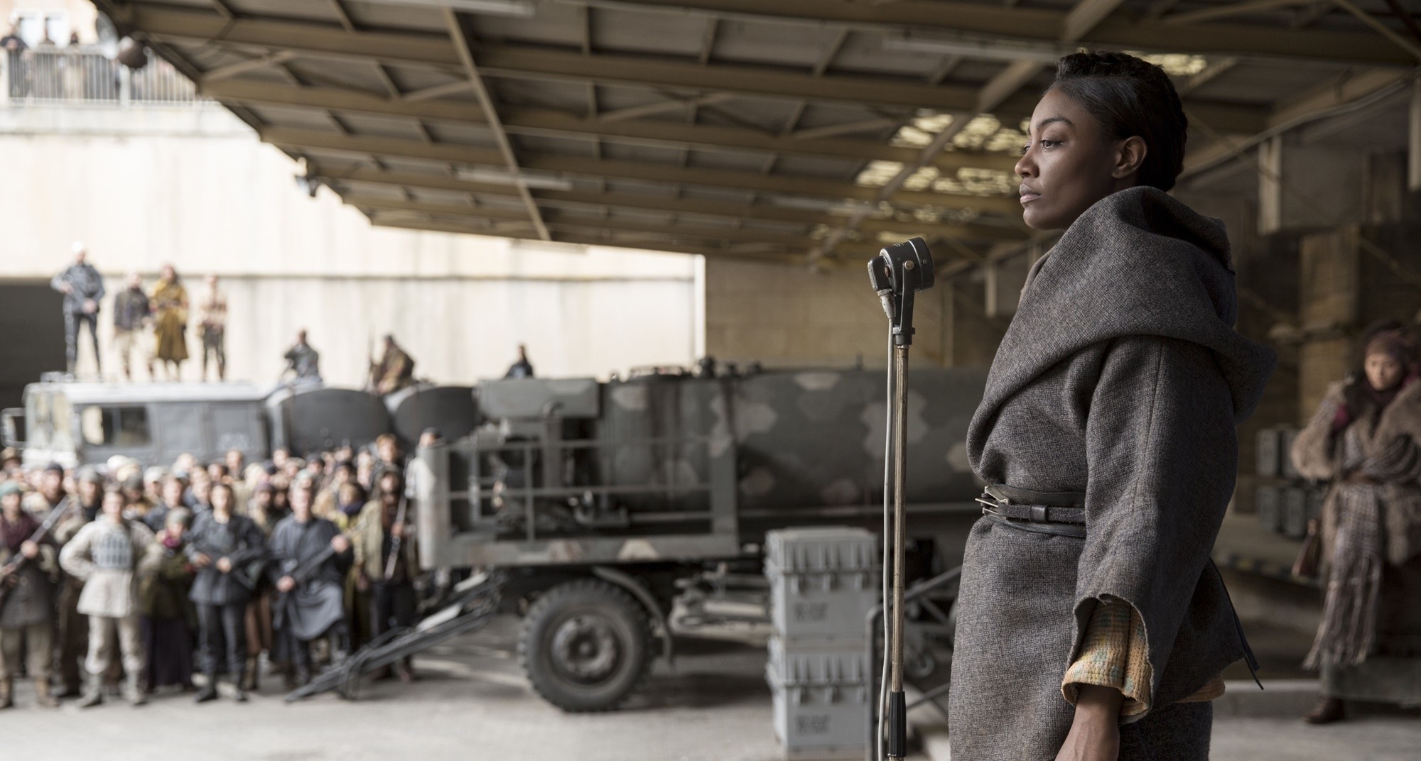Patina Miller stars as Commander Paylor in Lionsgate Films' The Hunger Games: Mockingjay, Part 2 (2015)