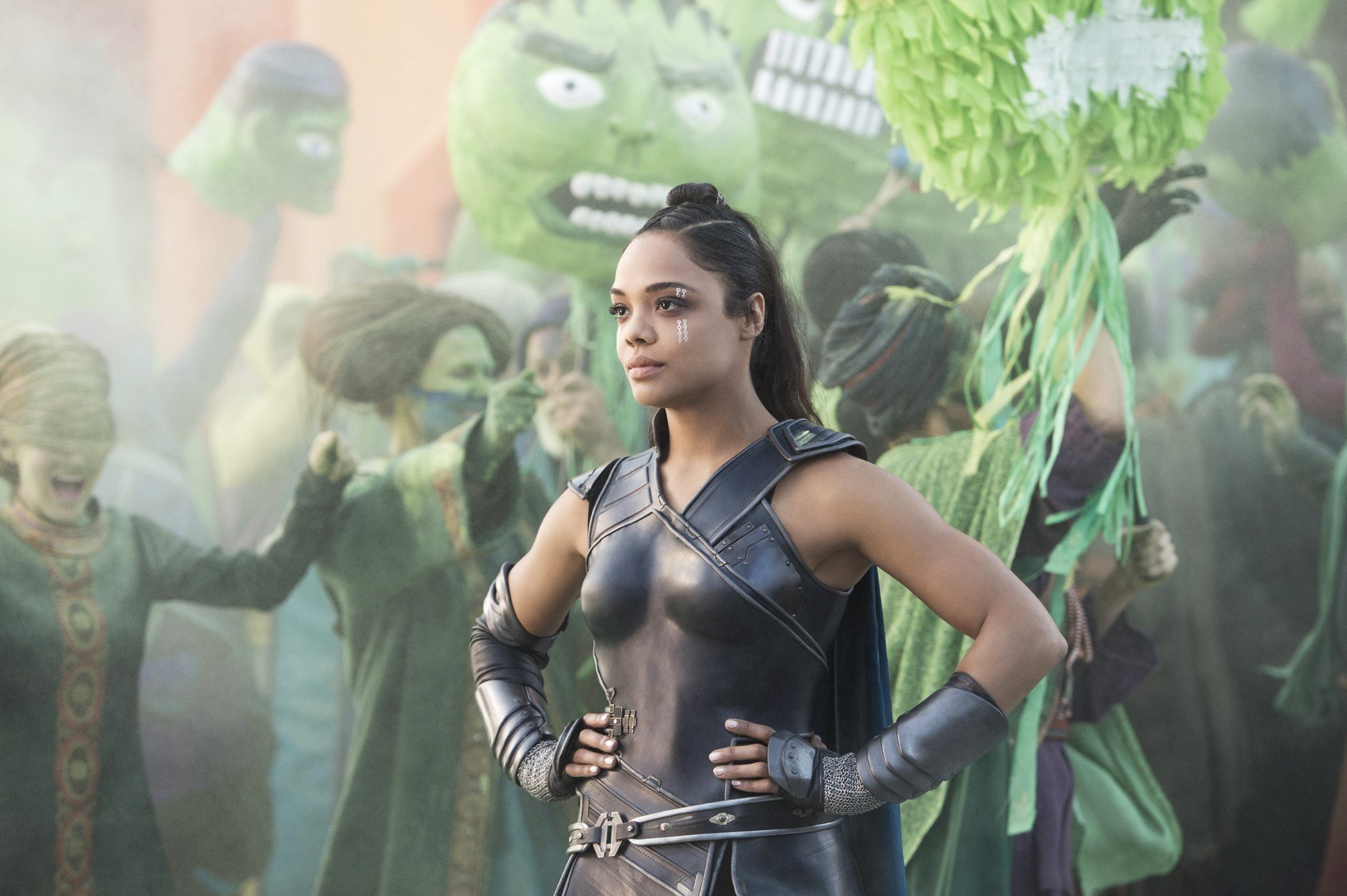 Tessa Thompson stars as Valkyrie in Marvel Studios' Thor: Ragnarok (2017)