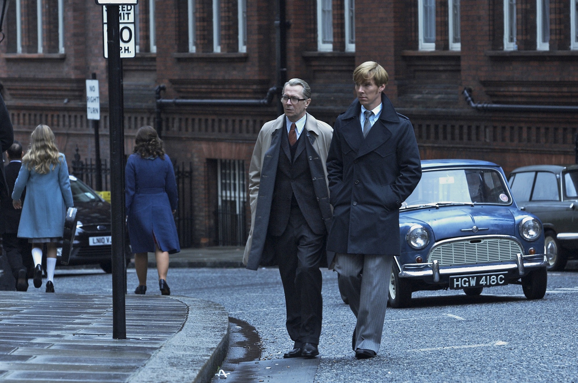 Gary Oldman stars as George Smiley and Benedict Cumberbatch stars as Peter Guillam in Focus Features' Tinker, Tailor, Soldier, Spy (2011)