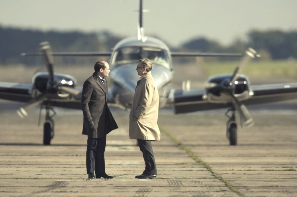 David Dencik stars as Toby Esterhase and Gary Oldman stars as George Smiley in Focus Features' Tinker, Tailor, Soldier, Spy (2011)