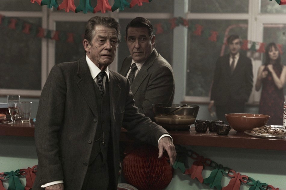 John Hurt stars as Control and Ciaran Hinds stars as Roy Bland in Focus Features' Tinker, Tailor, Soldier, Spy (2011)