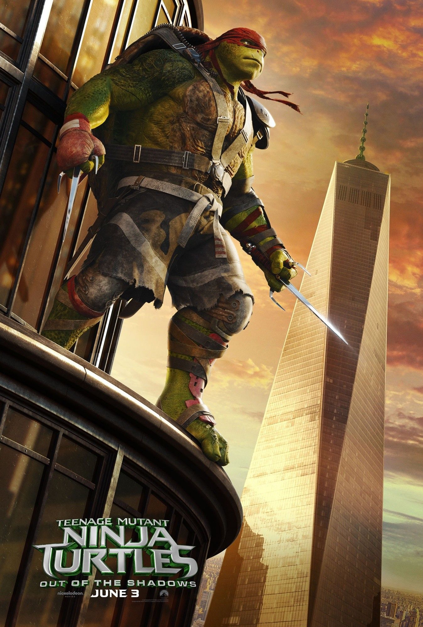 Poster of Paramount Pictures' Teenage Mutant Ninja Turtles: Out of the Shadows (2016)