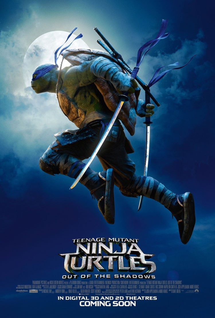 Poster of Paramount Pictures' Teenage Mutant Ninja Turtles: Out of the Shadows (2016)