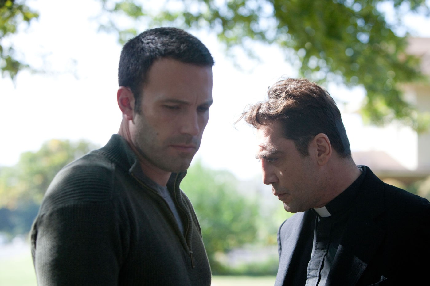 Ben Affleck stars as Neil and Javier Bardem stars as Father Quintana in Magnolia Pictures' To the Wonder (2013)